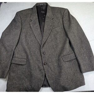 Deansgate 48L Lambswool Tweed Academia Blazer Herringbone Mens  Vintage Wool